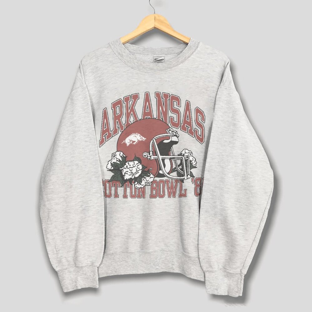 Vintage 90s Arkansas Razorbacks Cotton Bowl Football Shirt Men Women Shirt Tee